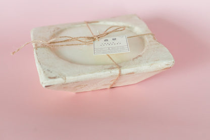Square Dough Bowl Candles